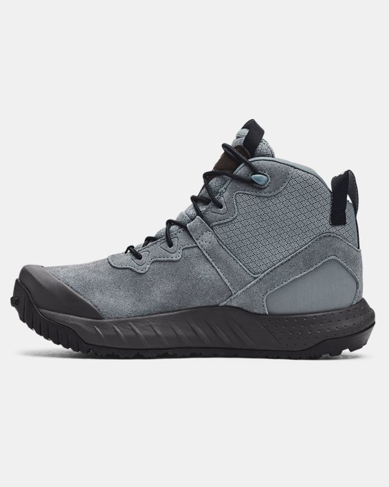 Men's UA Micro G® Valsetz Mid Leather Waterproof Tactical Boots, Gray, pdpMainDesktop image number 1